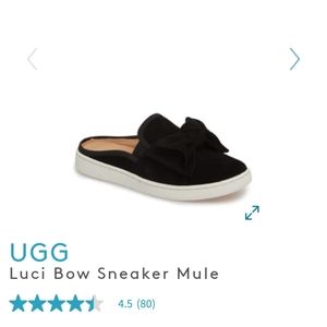 UGG Luci Bow Sneaker Mule Size 8